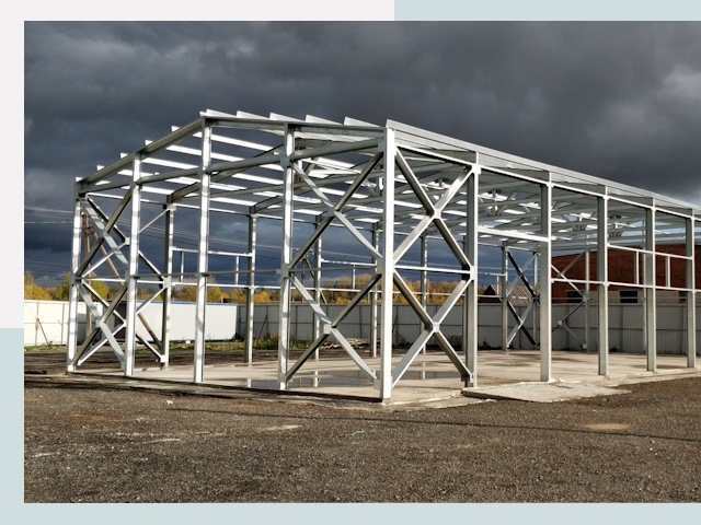 Двускатные ангары в Киров от 610 руб. за квадрат