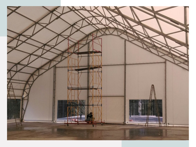 Шатровые ангары в Кирове